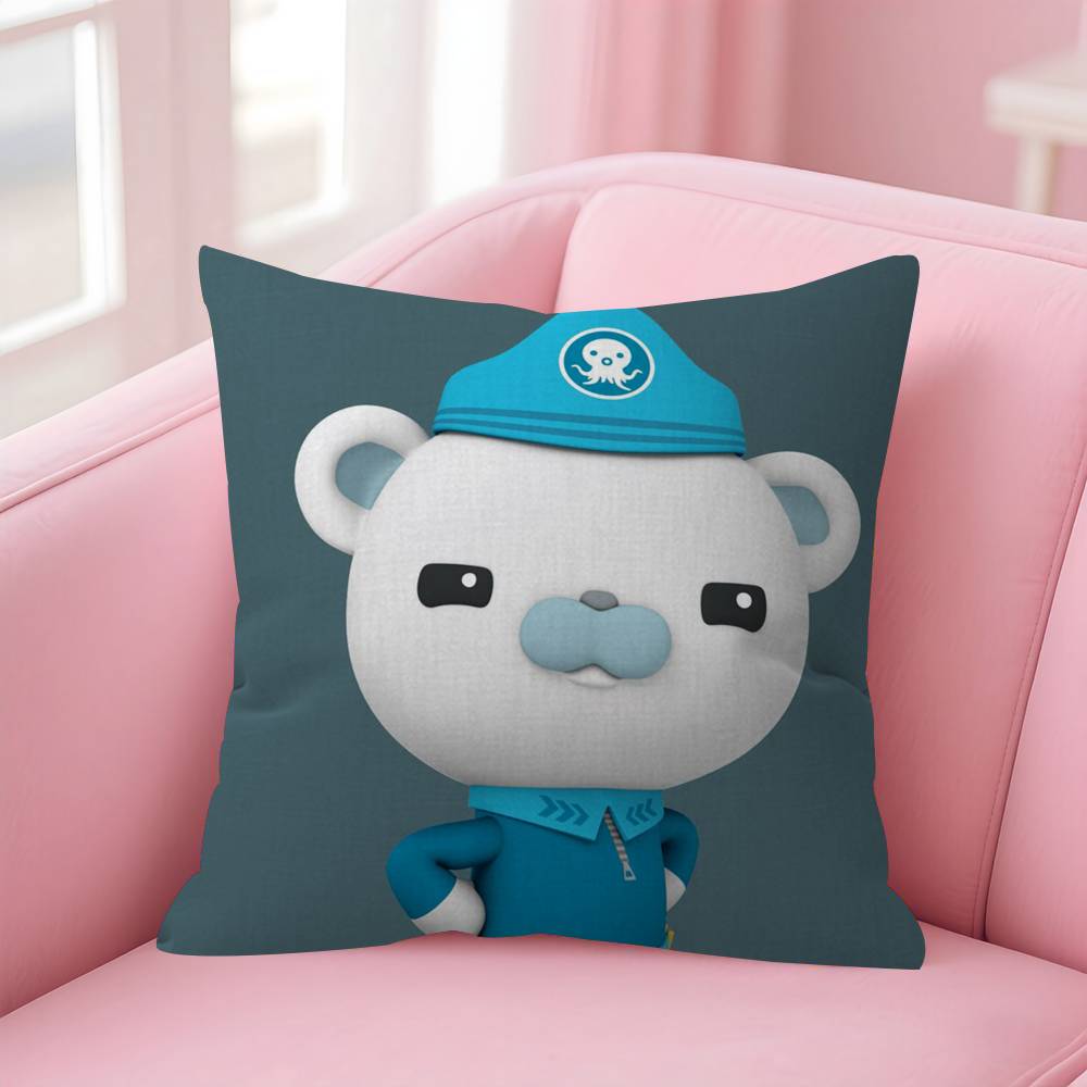 Bblue Octonauts Logo Personalized Pillow Dust Cover Bedroom Kids Party Decoration Pillowcase Birthday Children Gift