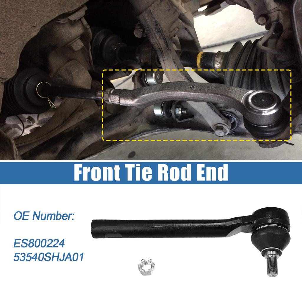 Uxcell Front Tie Rod End Links, Suspension Steering Tie Rod Ends, ES800224, for Honda Odyssey 2005-2010, 2 Pieces