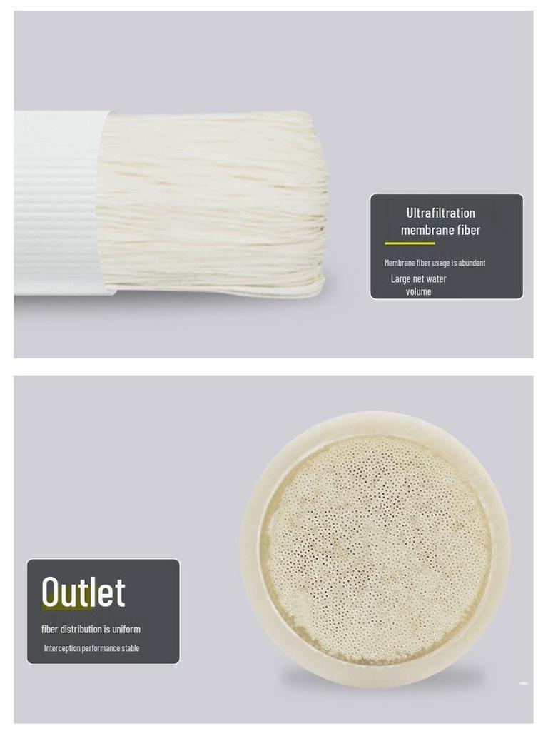 10-inch Ultrafiltration Membrane Water Purifier Insert, 20-inch UF Hollow Fiber Filtration Element
