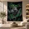 Decorative Tapestry,Borussia Mönchengladbach Printed Wall Art, Lightweight Wall Hanging For Bedroom Background