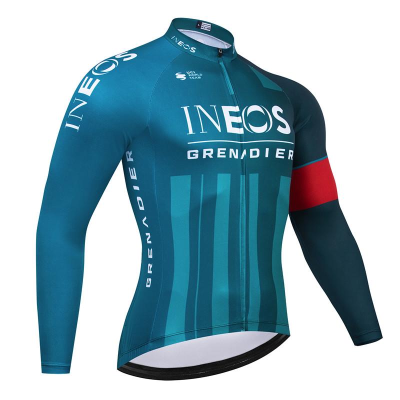 

Ineos 2026Team Breathable Long Sleeve Men Cycling Jersey Set MTB Bike Clothing Autumn Bicycle Clothes Maillot Ropa Ciclismo 5XL