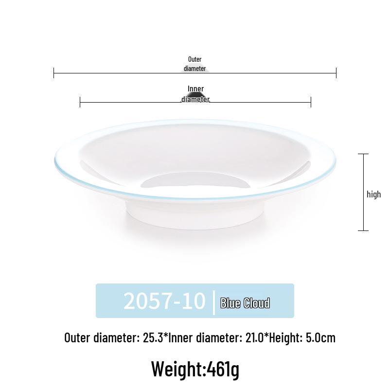 Okrągły talerz melaminowy - Naczynia stołowe inspirowane porcelaną dla restauracji i hoteli, Idealny do kuchni zachodniej
