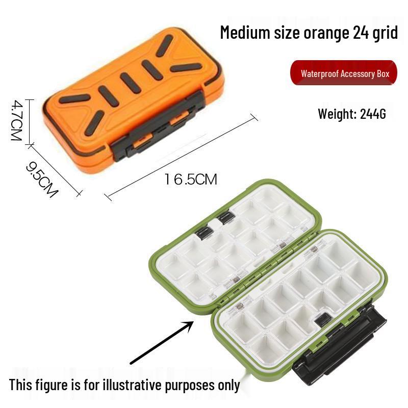 Wasserdichte Tragbare Aufbewahrungsbox für Angelköder und Jigköpfe