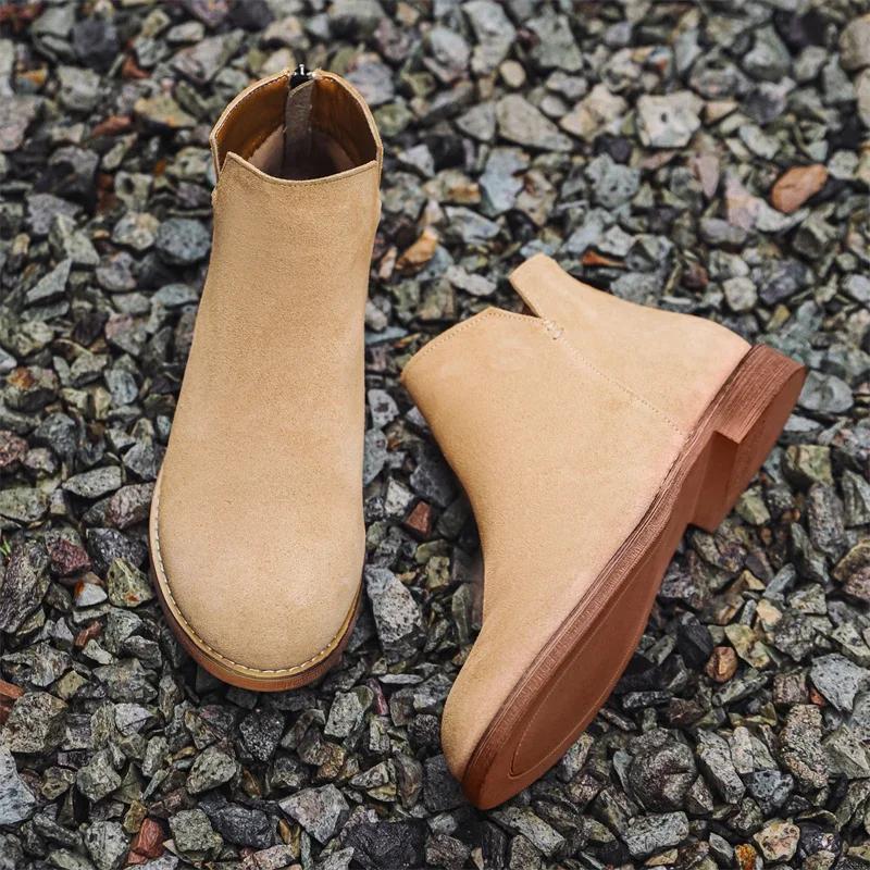 Italienische Herren Echtleder Chelsea Boots 2024Klassische Mode High-top Chelsea Businessschuhe Marke Bequeme Outdoor Stiefeletten