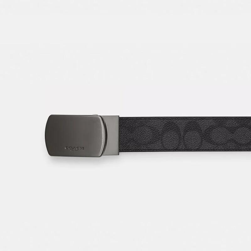 COACH Unisex Plate Buckle Belt 38MM