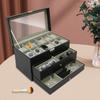 3-Tier Organizer Box for Jewelry, Watches, Glasses & Accessories,Compact Desktop Display Cabinet, Multi-Layer Holder, Home Decor
