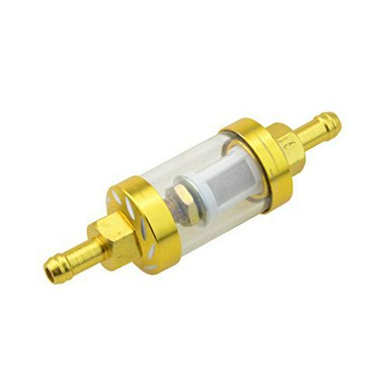 GOOFIT Gold CNC Transparent Oil Filter for ATV/Motorcycle/Scooter