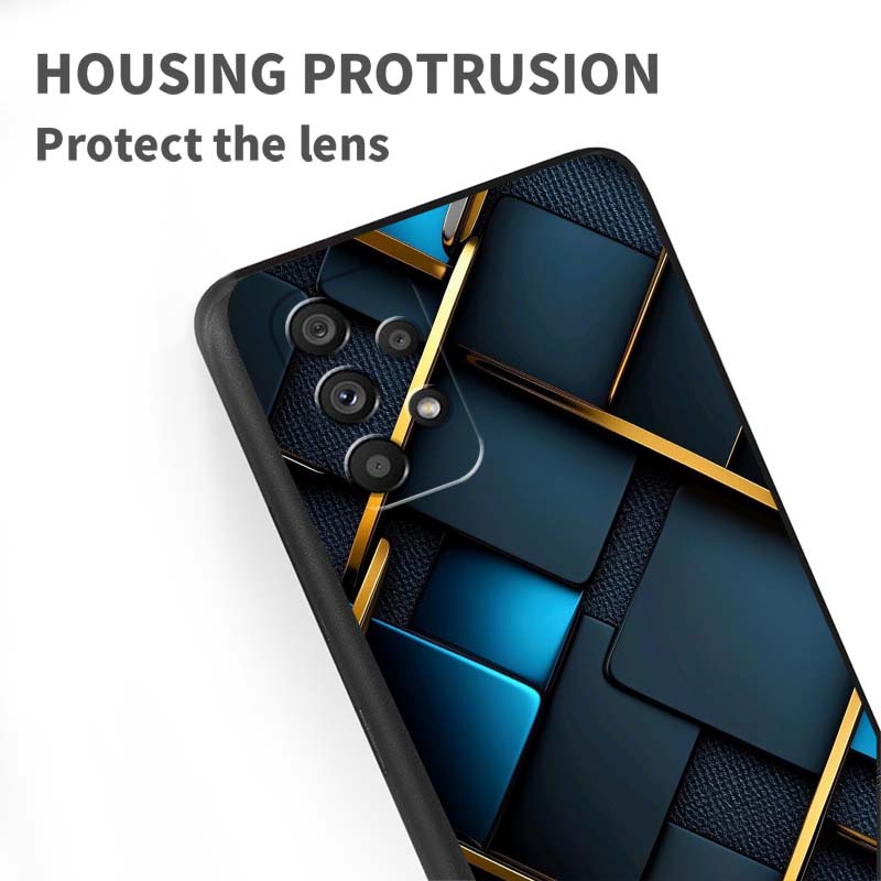 Mechanical style pattern For Samsung A41 A35 A34 A33 A32 A25 A24 A23 A21s A06 A05 A04 A03 Note 10 20 Ultra 5G Black Case