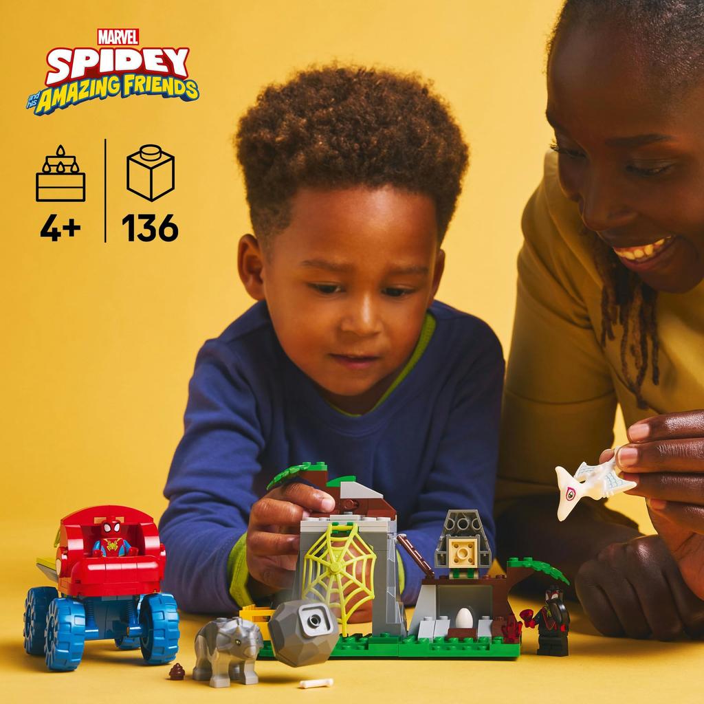 LEGO Marvel Spidey and the Amazing Friends Spidey and the Amazing Truck Rescue Toy Birthday Present Block Educational Boys Girls Children 4 Years Old