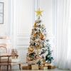 high quality1 Pc Star Christmas Tree Toppers Lighted, Glitter Star Tree Topper Lighted With LED Lights For Xmas Tree Decorations, Holiday Party