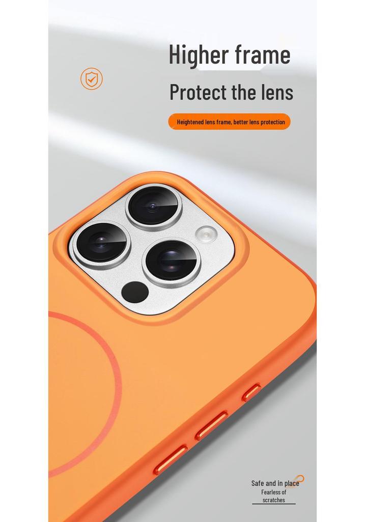 Kompatibles iPhone 17 Pro Max Color-Block Magnetisches Case, Apple 16 Hautgefühl, Sturzfest, Weiche Kante Schutzhülle