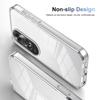 KEYSION Transparent Phone Case for OPPO A60 4G Soft TPU+PC Anti-slip HD Clear Shockproof Phone Back Cover for OPPO A60