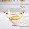 Amber Heat-Resistant Glass Bowl