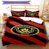 3pcs Manchester City Bedding Set Duvet Cover Closure Includes 1 Duvet Cover & 2 Pillowcases, Soft and Comfortable for All Seasons.