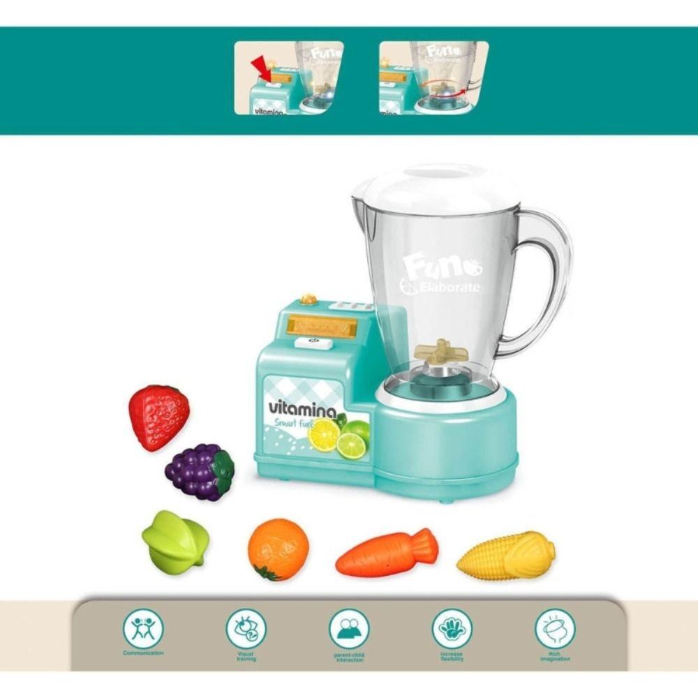 with Accessory Kids Blender Toy Light and Sounds Pretend Playset Mixer  Kitchen Appliances
