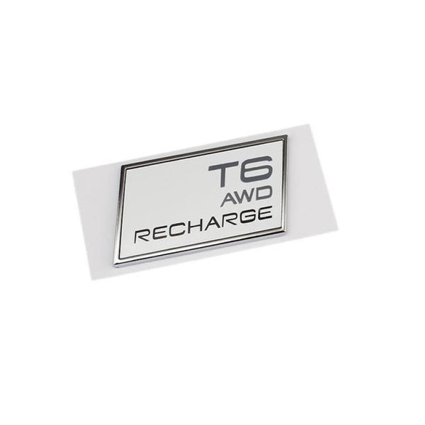 Car 3D ABS Trunk Badge Emblem Decals Sticker For Volvo T3 T4 T5 T6 T8 B5 B6 AWD Recharge XC40 XC60 XC90 V60 S60 S80 S90 V40 C30
