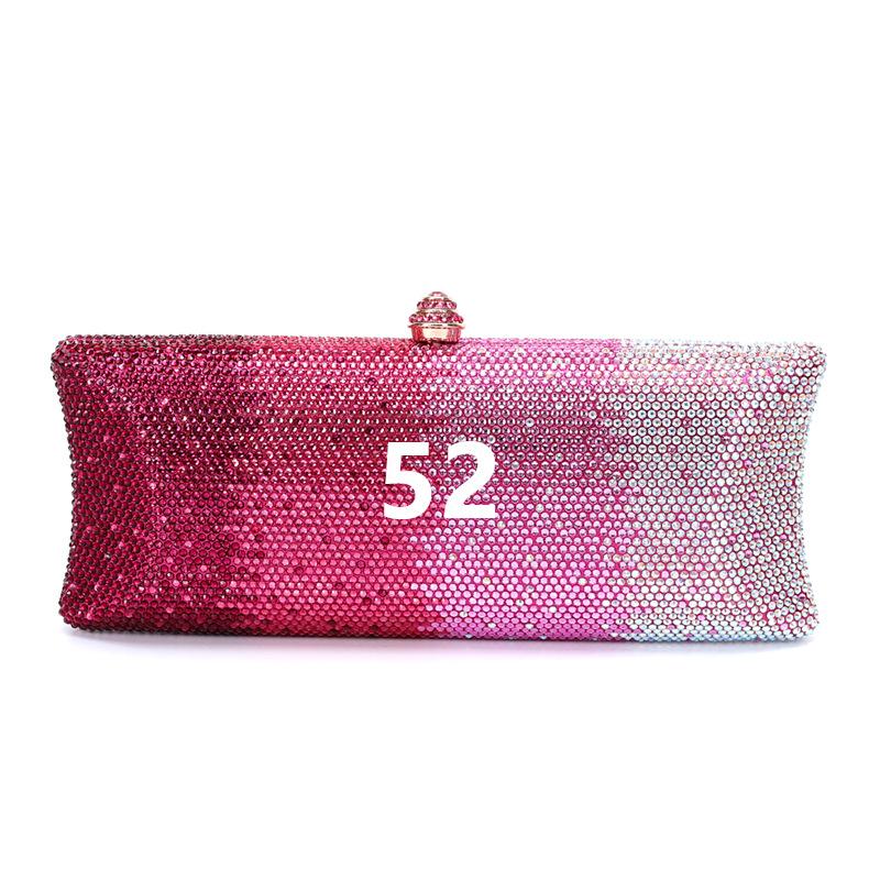 WHTUOHENG Crystal Purses Sparkling Evening Bag Diamond Women Wedding Clutch Lady Handbags Prom Party Purses Dinner Purse Clutche 22cmX5.4cmX9.2cm