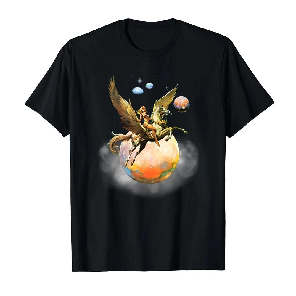 Boris Vallejo Pegasus Unisex Black Shirt Qt5891