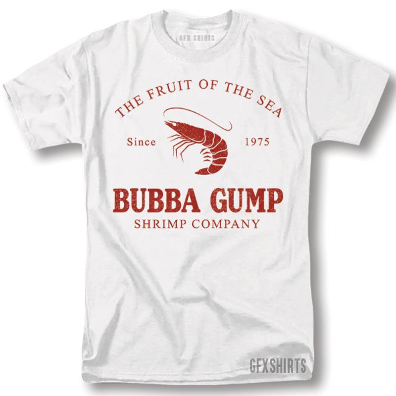 Bubba Gump Shrimp Company Shirt Forest Gump Sarcastic Graphic Novelty T-Shirt