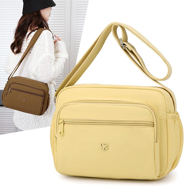 Water-repellent Nylon Bag Women's Shoulder Bag Crossbody Bag Lightweight Small Square Bag