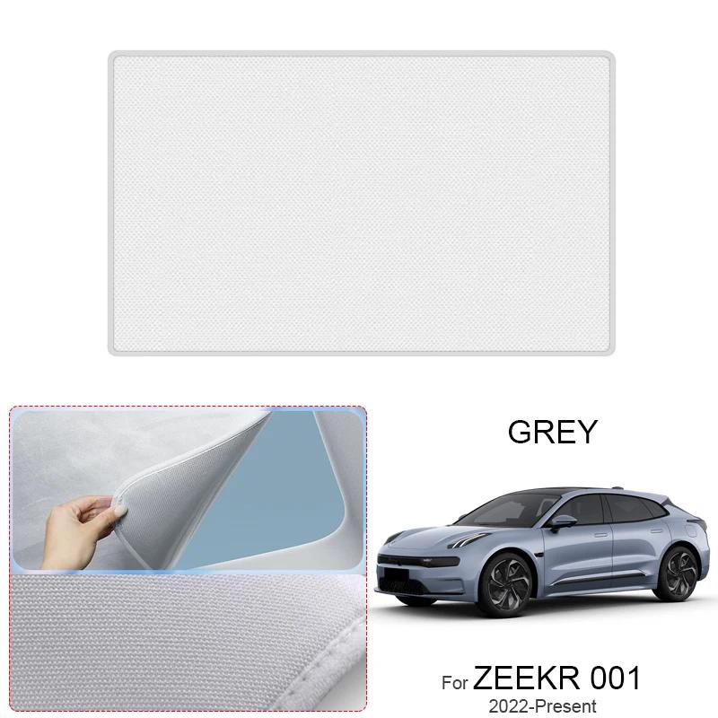 Car Suede Fabric Electrostatic Adsorption Sunroof Sunshade For ZEEKR 001 2022-2026 Anti-UV Heat Insulation Skylight Accessories