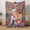 1pc, Pinocchio and Geppetto's Workshop Home Décor Cozy Throw Blankets for Bedroom, Living Room, Travel, Camping, Car
