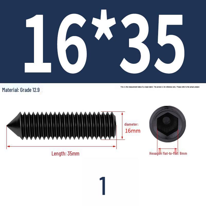12.9 Edelstahl 304 Innensechskant Kegelspitze Gewindestift M2/M3
