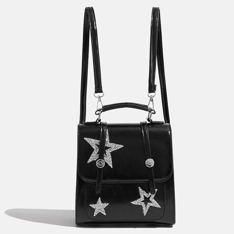 Ielgy Ladies Sequined Star Backpack Korean Version Fresh Backpack Large Capacity