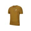 Sportswear Global Earth Print Short Sleeve T-Shirt Men Tops Wheat-Yellow CT6541-790