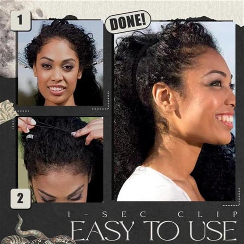 Stretchy Banana Hair Clip Metal Ponytail Holder Fashion Hair Hook  Hair Accessories