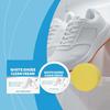100g White Shoe Cleaner Cream Anti-Yellowing Stain Remover with Sponge Leather Mesh Rubber Canvas Cleaning Kit for Boots Shoes