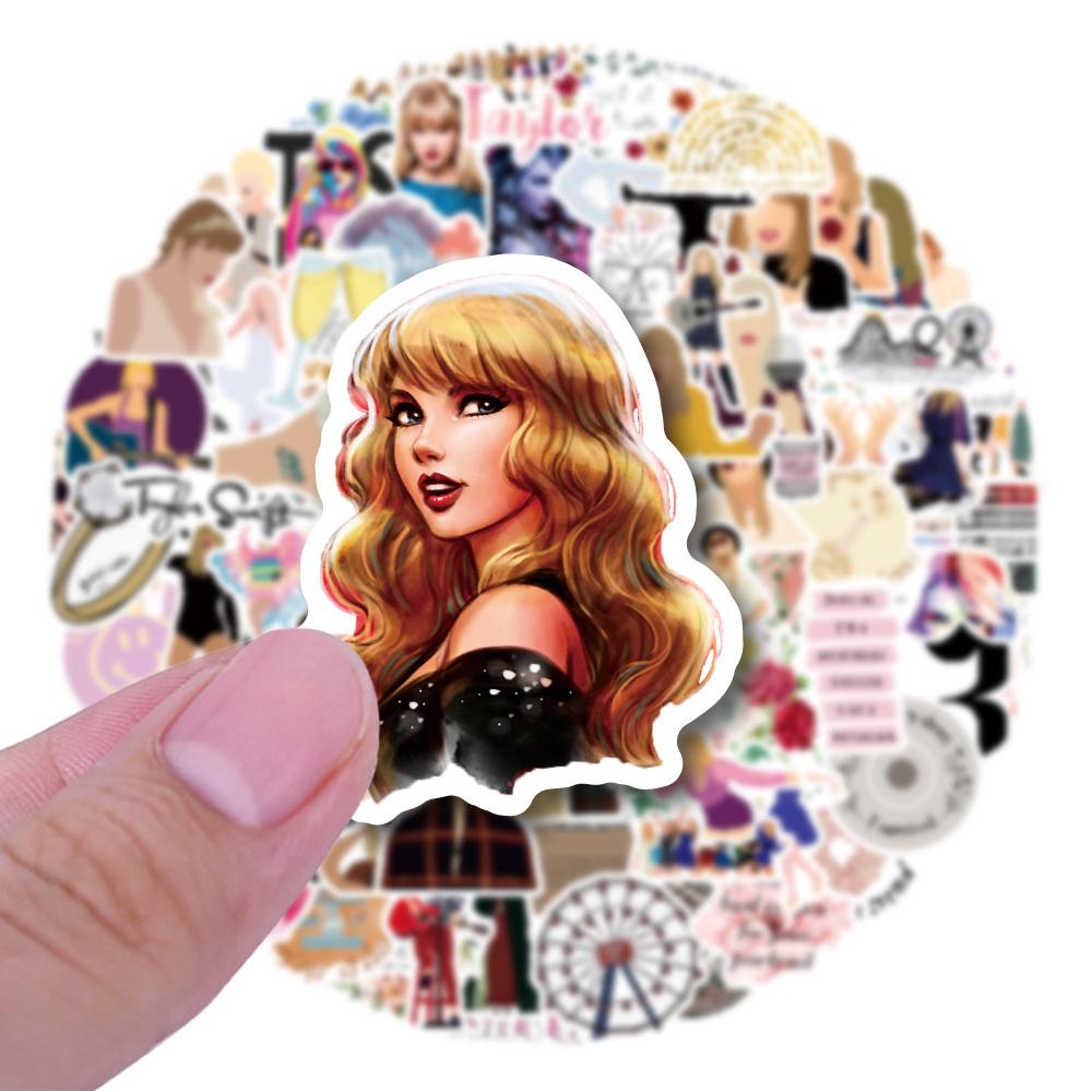 100pcs Singer Taylor Swift Stickers for Teens Water Bottles Computer Travel Case