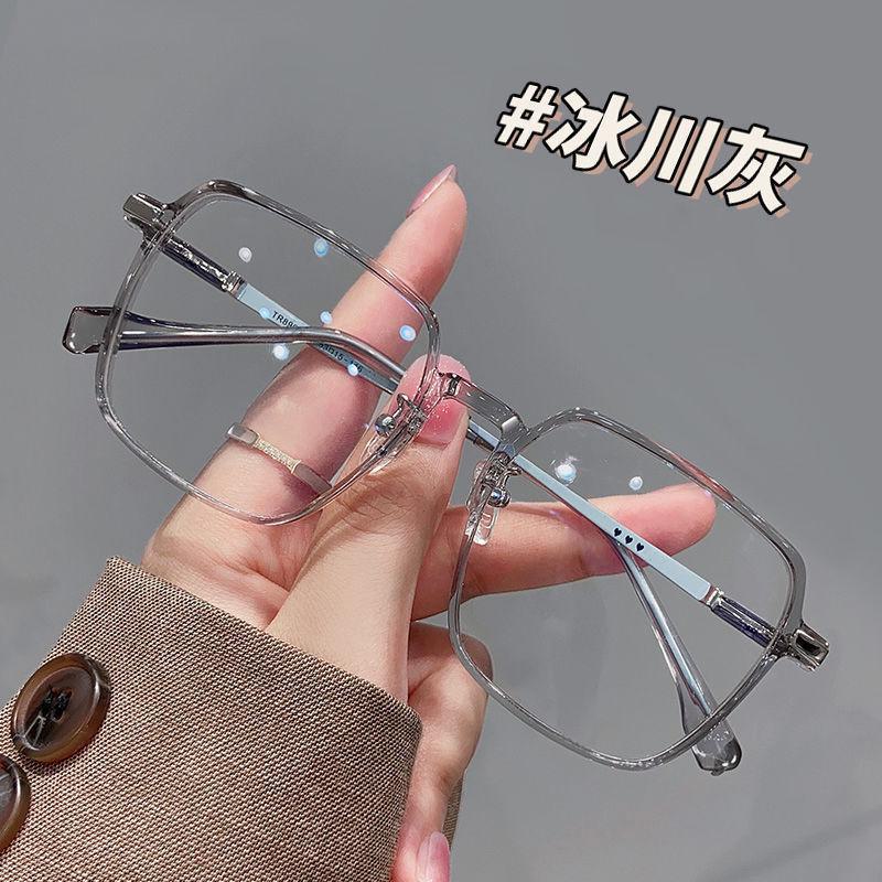 Black Frame Fashionable Blue Light Blocking Glasses for Women – Large Frame Design for a Slimmer Face, Radiation Protection, Anti-Fatigue.