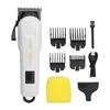 Electric Hair Clipper USB Rechargeable Curved Hair Grooming Trimmer with 4 Guide Combs