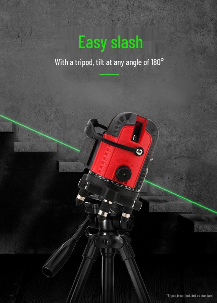 UNI-T LM550H Precision Adjustable Green 5-Line Thin Laser Level