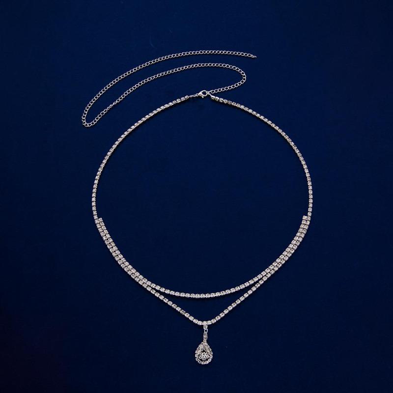 Claw Chain Rhinestone Water Drop Waist Chain Sexy Personality Pendant Waist Jewelry Body Chain Niche Fashion Women'S Chain Belt