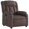 Massage Chair Brown Faux Leather