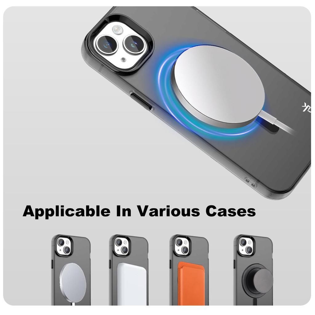 For iPhone 14/13 Case Compatible with MagSafe Candy Color Anti Drop TPU+PET Back Cover