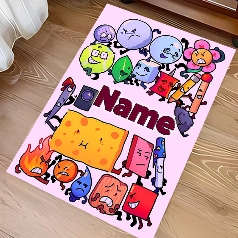Custom personalization nanimate Insanity Print Area Rug - Soft, Washable Non-Slip Indoor Mat,Living Room,Home&Office Decorative Rug