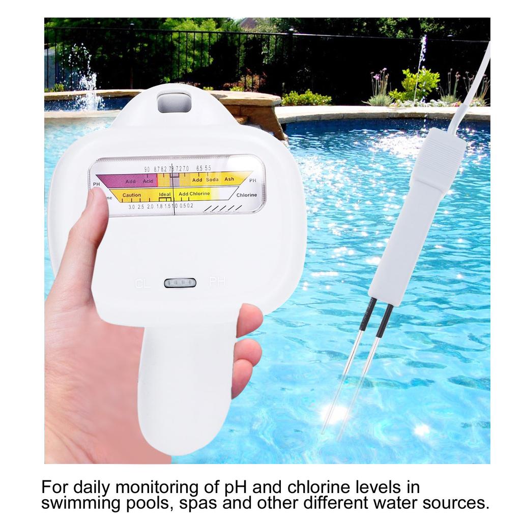 2 In 1 Chlorine PH Meter PC 102 Swimming Pool Tester Handheld CL2 Level Meter Test Spa Water
