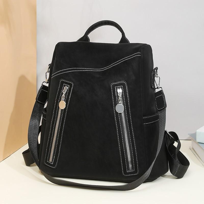 Doppelschultertasche - Damenrucksack - Retro-Stil - Beliebt - Großes Fassungsvermögen - Lässige Reisetasche