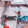 SHALL Water Pump Pliers 176mm 240mm 300mm Quick Release Adjustment Type Steel 3-piece CR-V
