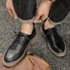 Spring Brand Men's Leather Oxford Shoes Men's Business Thick Sole Genuine Leather Shoes Office Dress Leather Shoes Casual Shoes