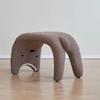 Lower Back Rabbit Short Stool Cashmere Home Entryway Decorative Stool Cute Liquid Cat Makeup Bench Household Furniture