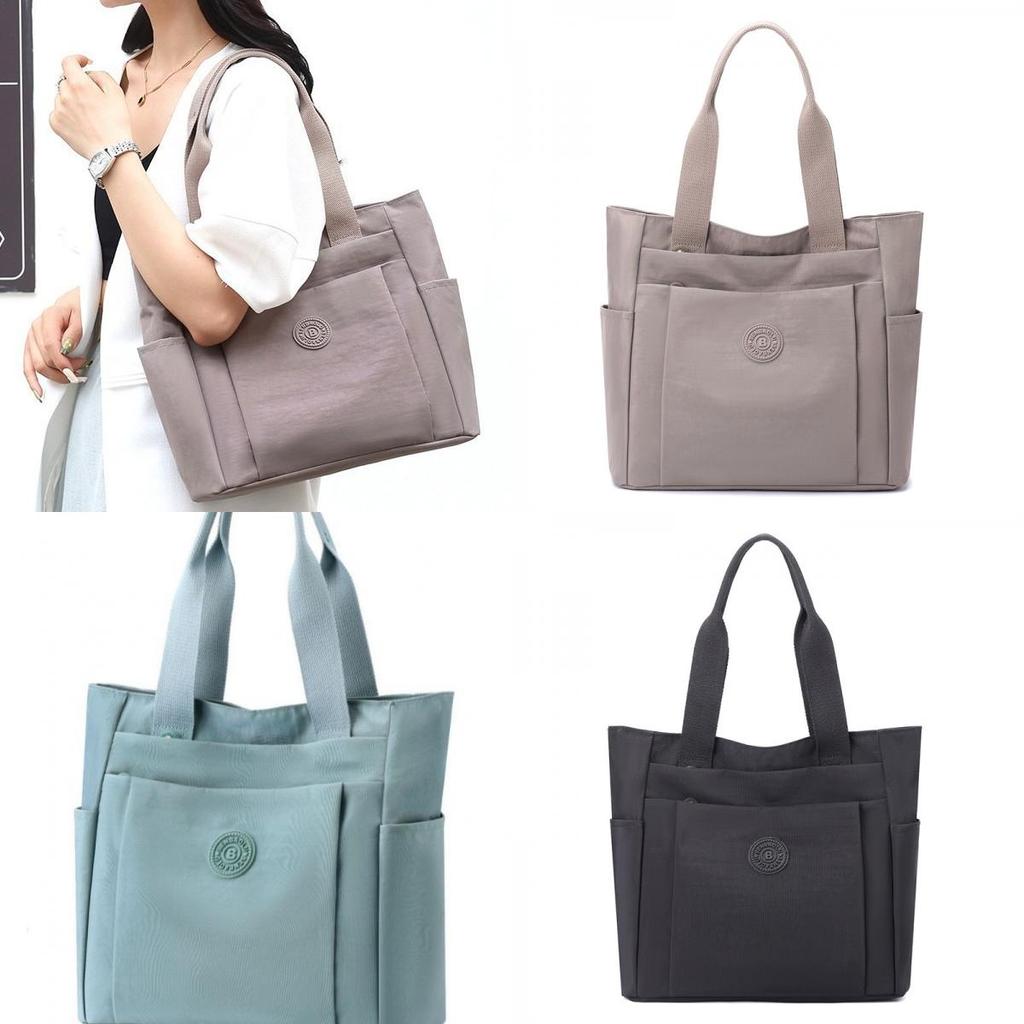 Simple Solid Color Large Capacity Women Casual Tote Bag For Daily Use