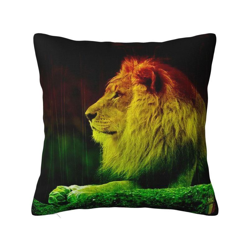 Custom Jamaican Rasta Flag Pillow Covers Home Decorative Fashion Jamaica Pride Chair Cushion Square Pillowcase