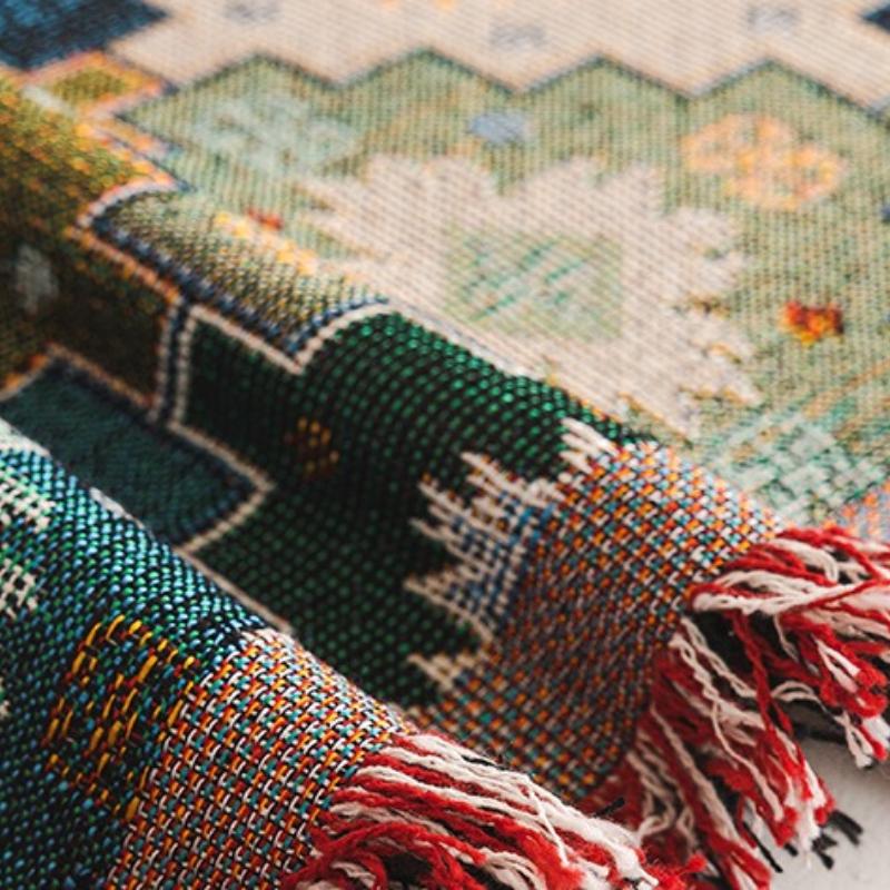 Bohemian sofa towel universal cover, universal in all seasons, non-slip and anti-cat scratching sofa cushion cover