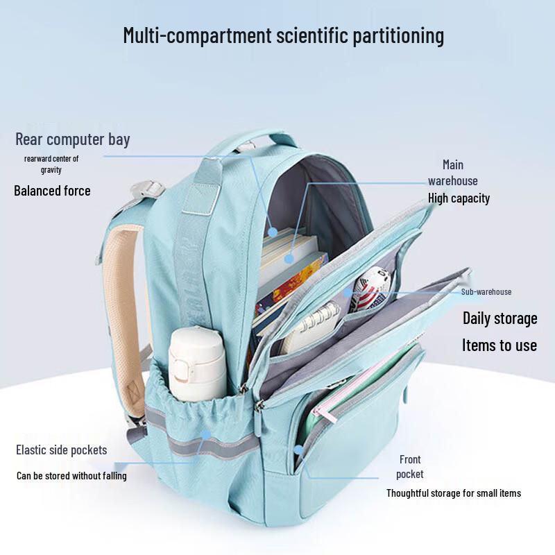 Kala Goat Yufeng Series Anti-Sagging Cloud Student Backpack