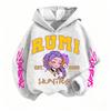 Perfect Halloween Costume K-POP Devil Hunter Cartoon Children's Hoodie, Fashionable Fit, Versatile Girl's Top