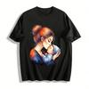 Mother And Baby Kissing Print Warm Theme Parent-Child T-Shirt Pure Cotton T-shirt
